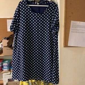 Pinkblush Navy Polka Dot Dress